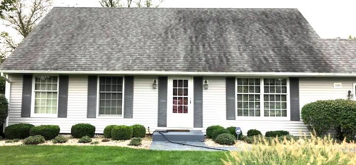 Before & after roof cleaning Milwaukee